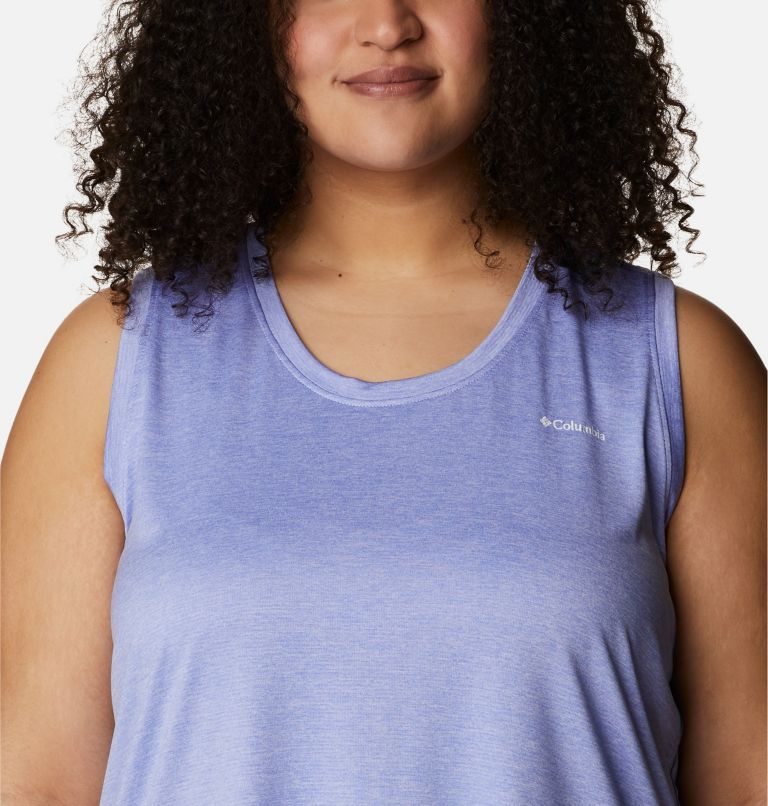 Women's Columbia Hike Tanks Lavender | Plus Size CA-MAC06